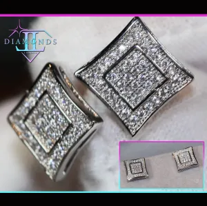 Ear Studs | Iced Out Ear Studs | Hip Hop Earrings | Hip Hop Ear Studs