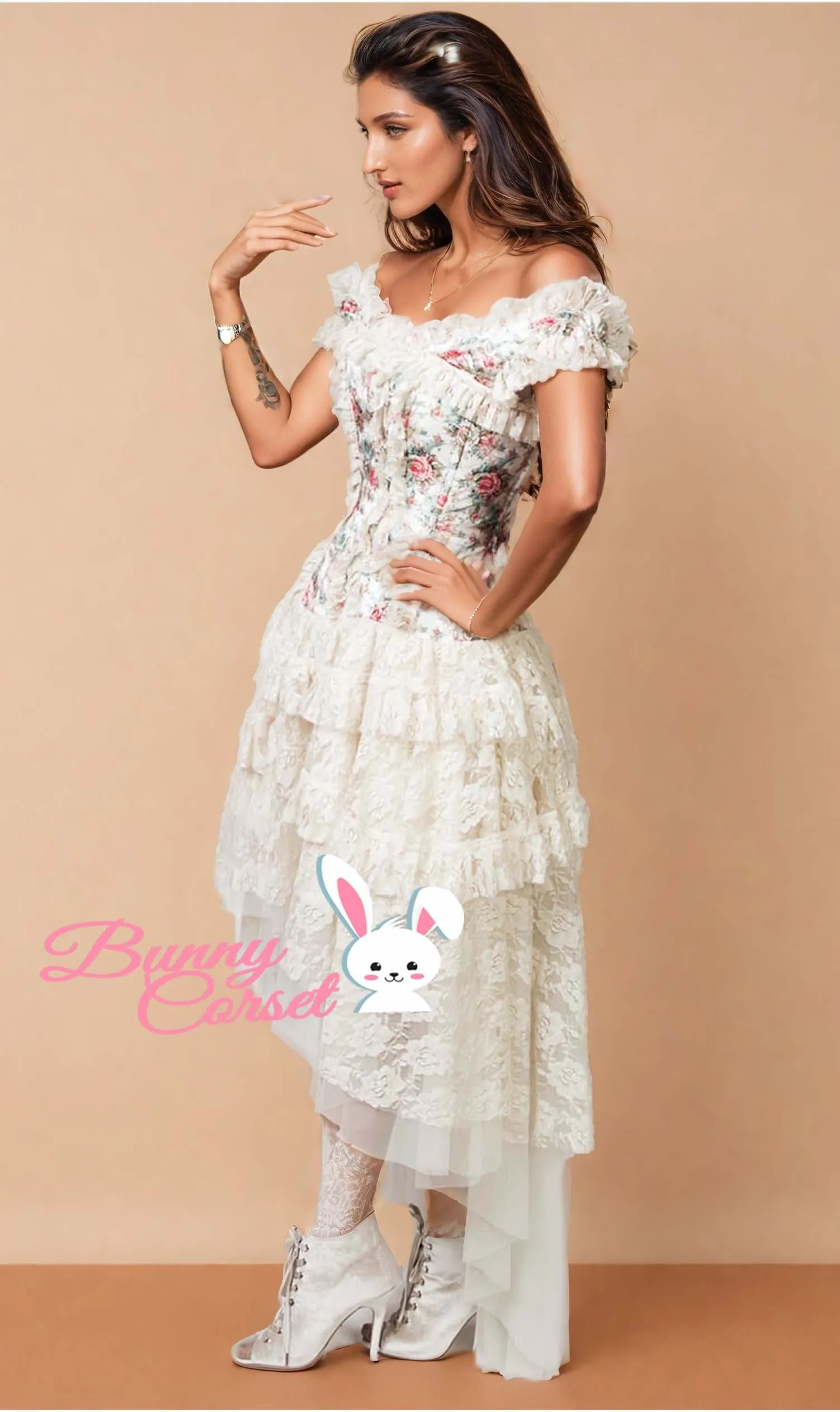 EL-1106 - Custom Made Victorian Inspired Corset Dress