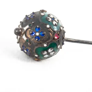 Enamel Ball Hatpin