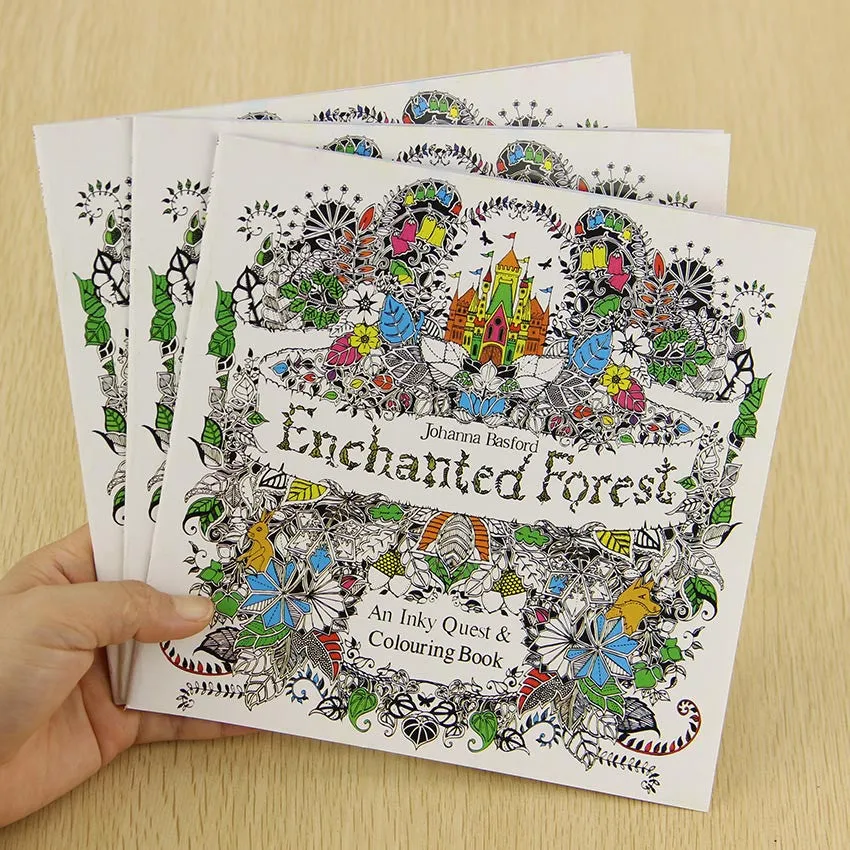 Enchanted Forest Coloring Book - Stress and Anxiety Reliever