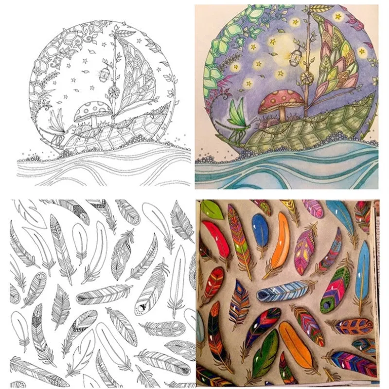Enchanted Forest Coloring Book - Stress and Anxiety Reliever