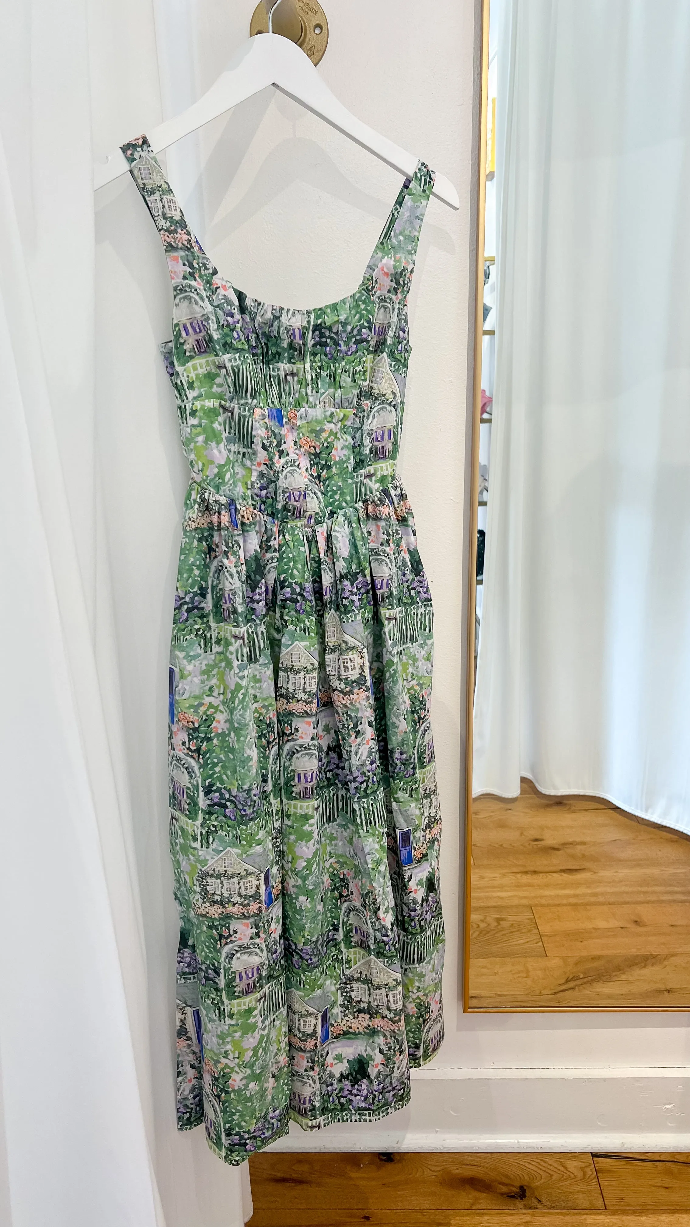Enchanted Garden Print Midi Dress