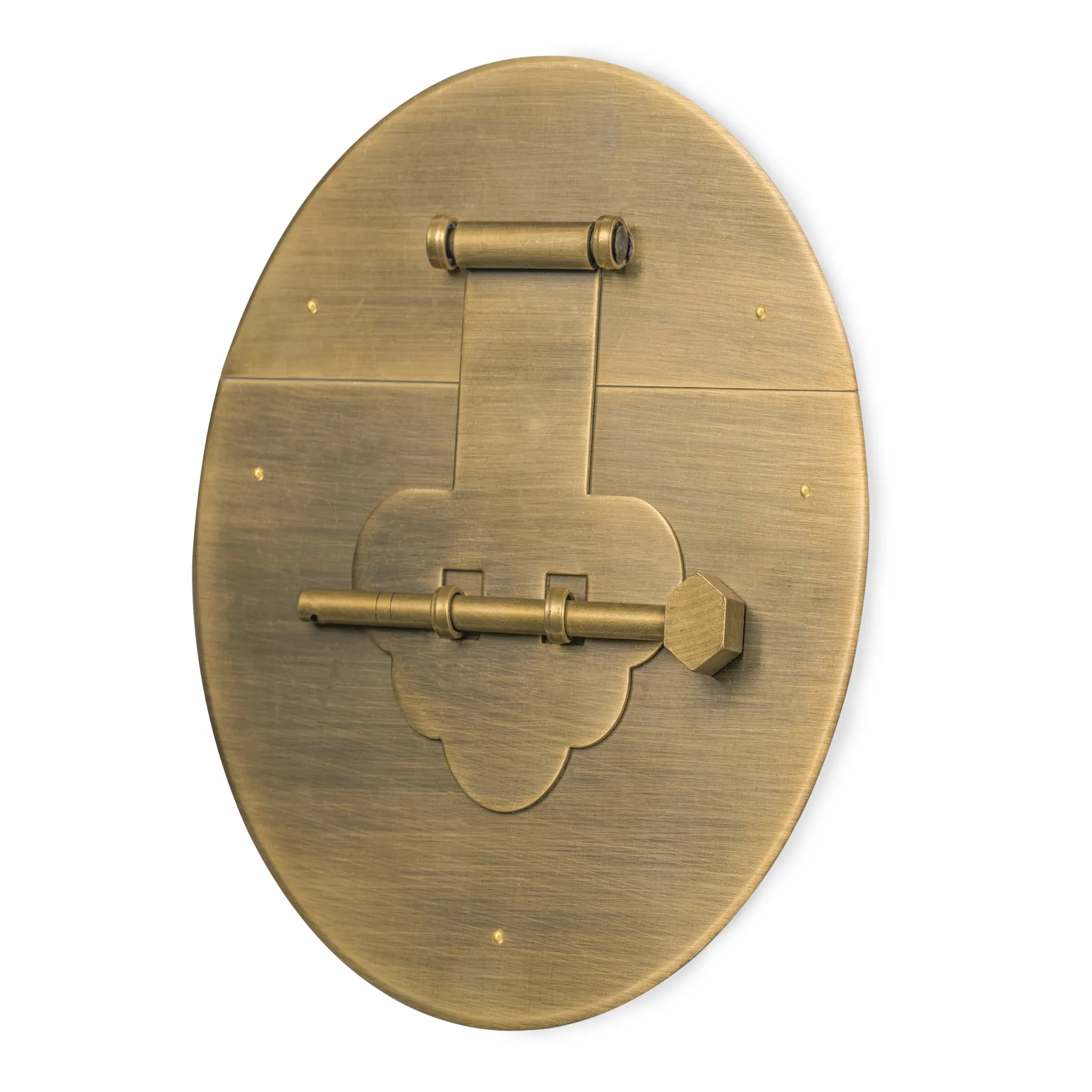 Enchanted Mushroom Brass Chest Face Plate (6.3")