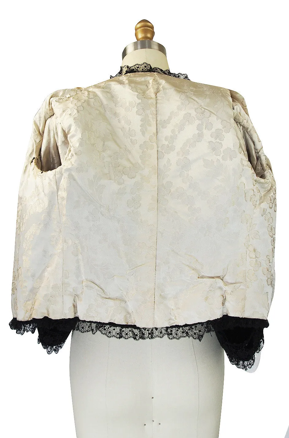 Exquisite Victorian Velvet and Lace Jacket
