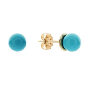 Floating Turquoise Stud Earrings