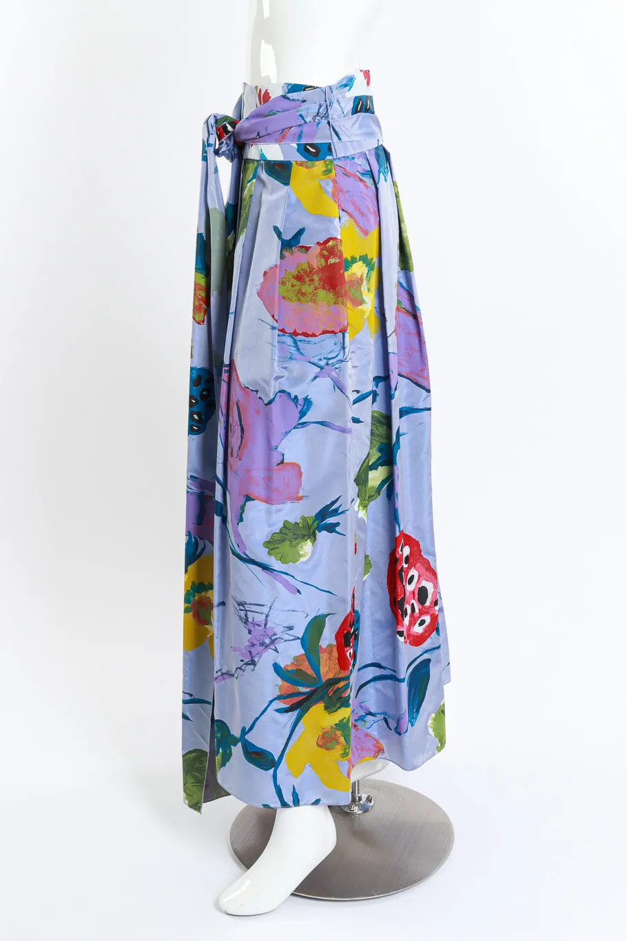 Floral Paint Print Skirt