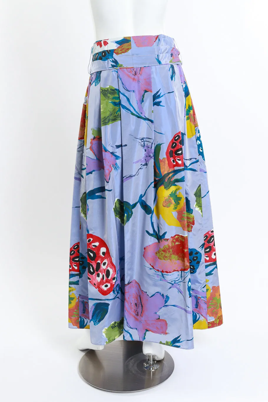 Floral Paint Print Skirt