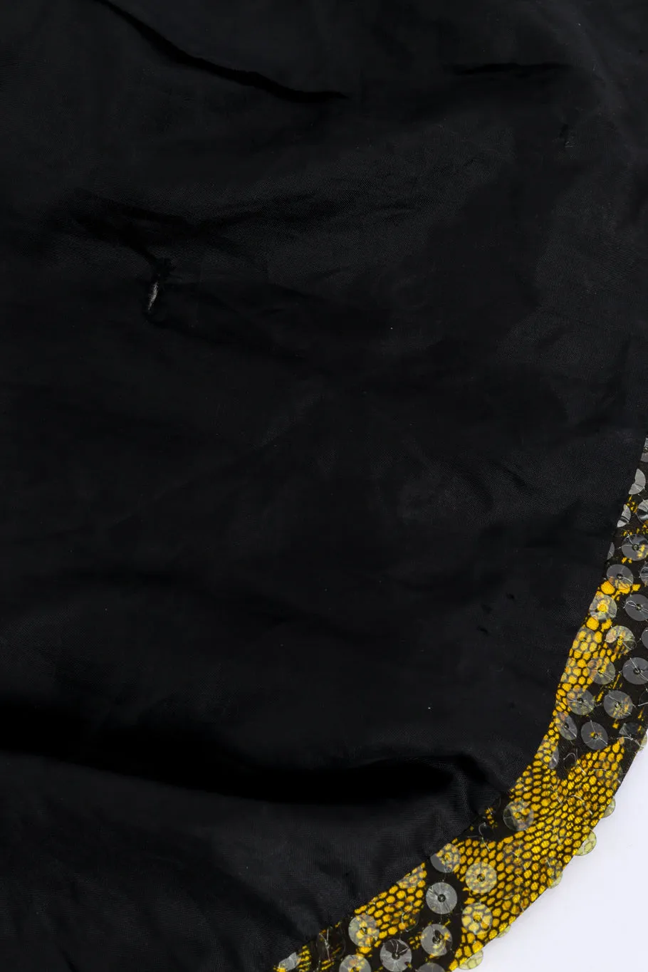 Floral Sequin Gown & Feather Boa Set