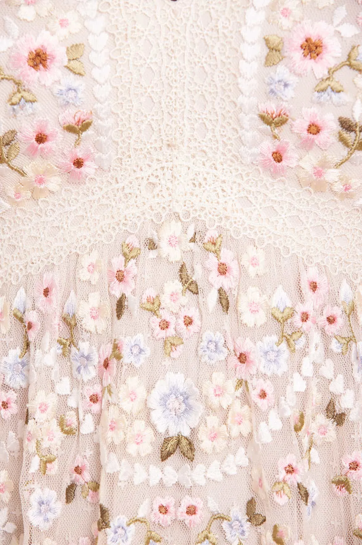 Garland Ribbon Midaxi Dress