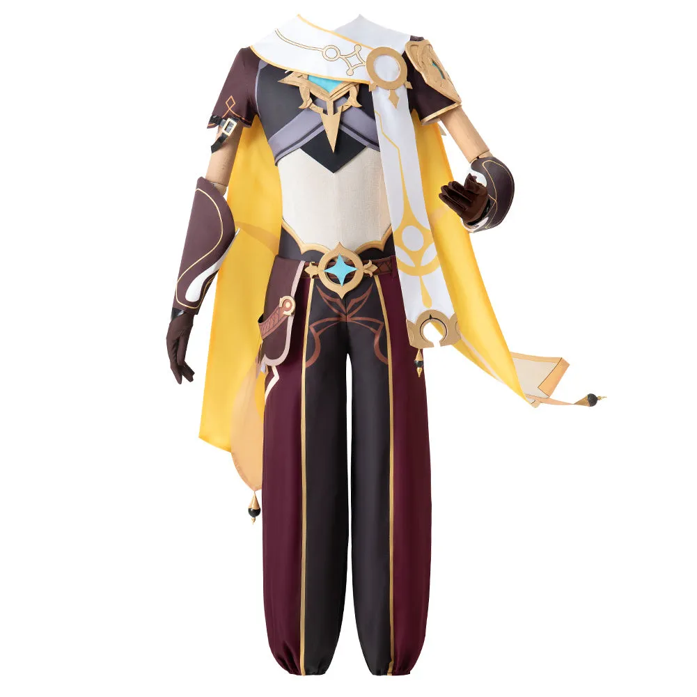 Genshin Impact Traveler Aether Cosplay Costume Outfits Halloween Carnival Suit