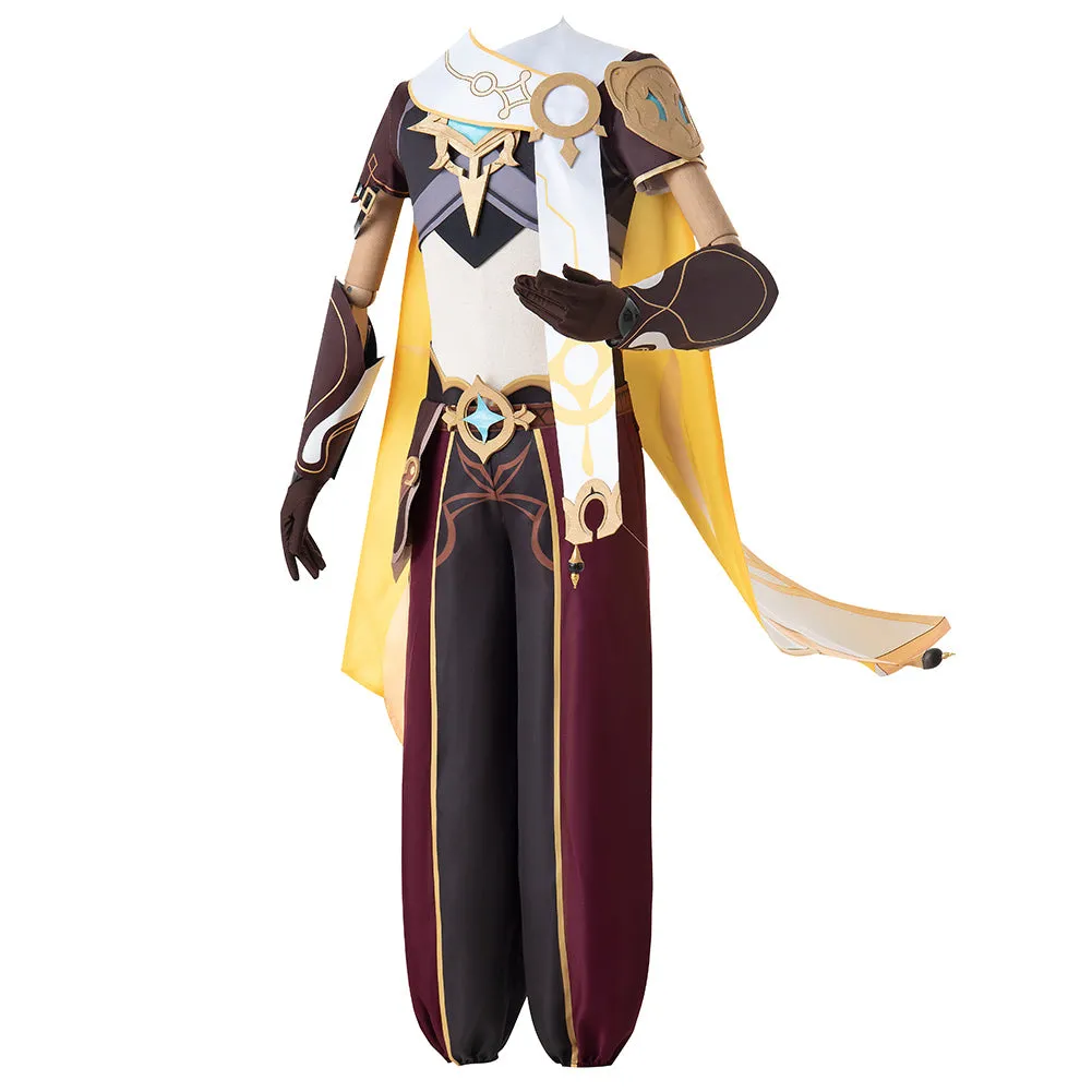 Genshin Impact Traveler Aether Cosplay Costume Outfits Halloween Carnival Suit