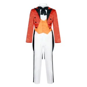 Gotham Jerome Valeska Clown Cosplay Costume Red Outfits Halloween Horror Carnival Suit