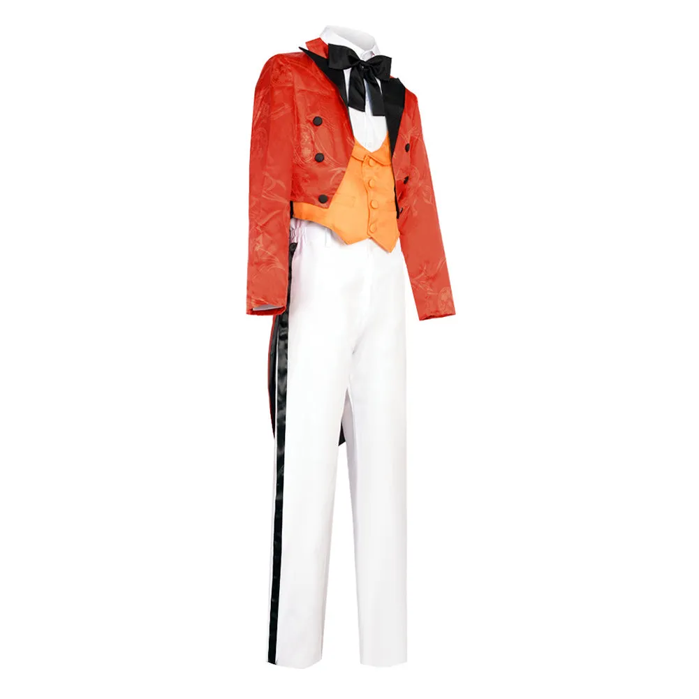 Gotham Jerome Valeska Clown Cosplay Costume Red Outfits Halloween Horror Carnival Suit