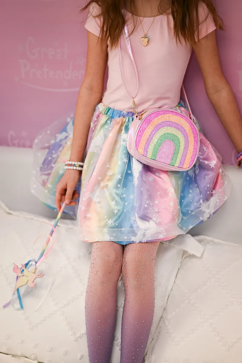 Great Pretenders Enchanted Unicorn Skirt & Wand Set, Size 4-6