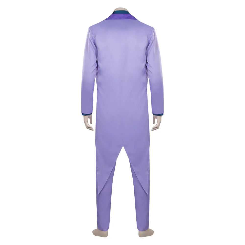 Harley Quinn Clown Cosplay Purple Costume Outfits Halloween Carnival Suit