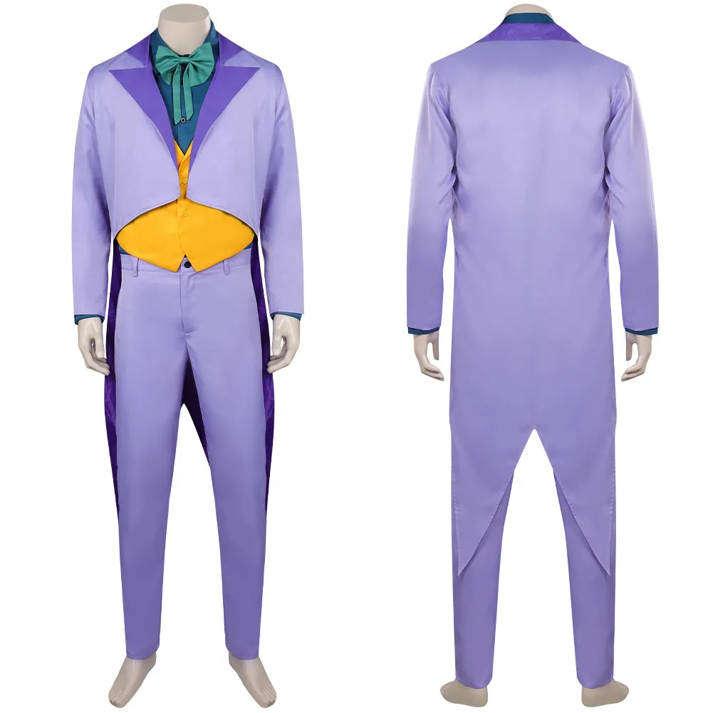 Harley Quinn Clown Cosplay Purple Costume Outfits Halloween Carnival Suit