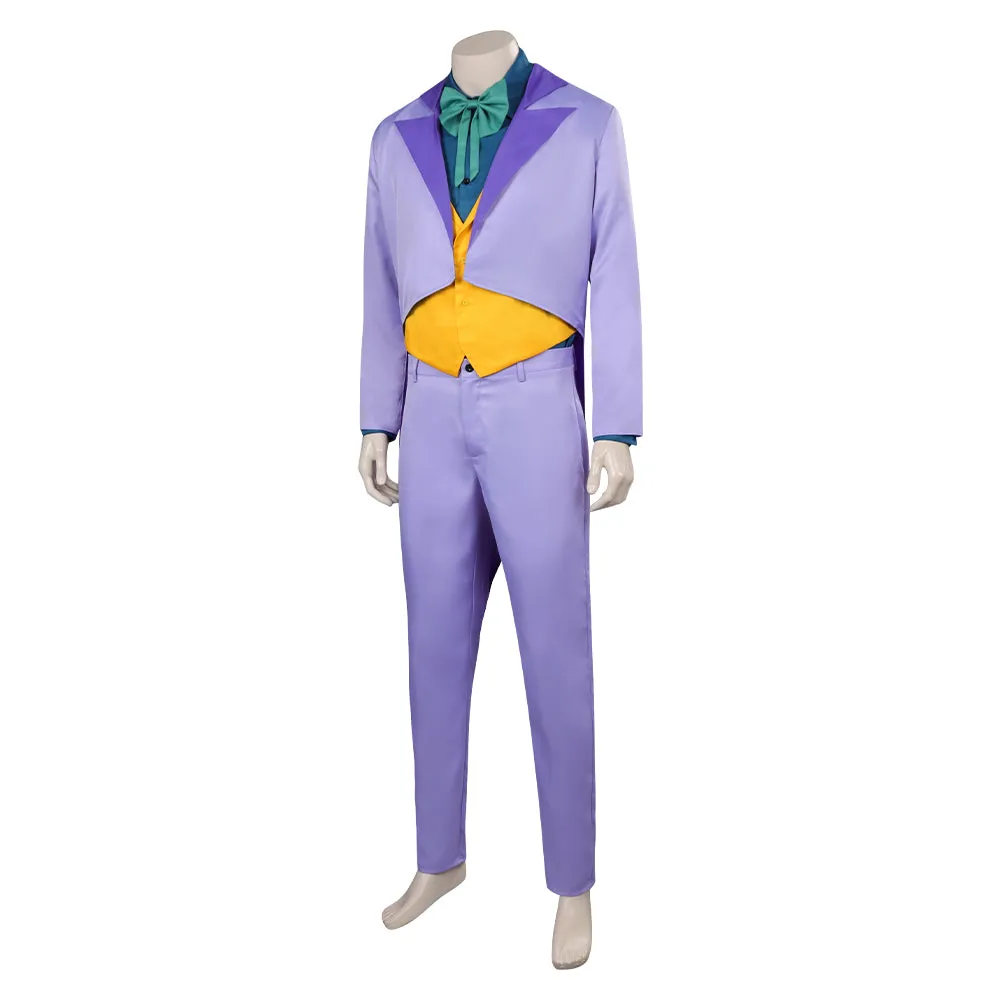 Harley Quinn Clown Cosplay Purple Costume Outfits Halloween Carnival Suit