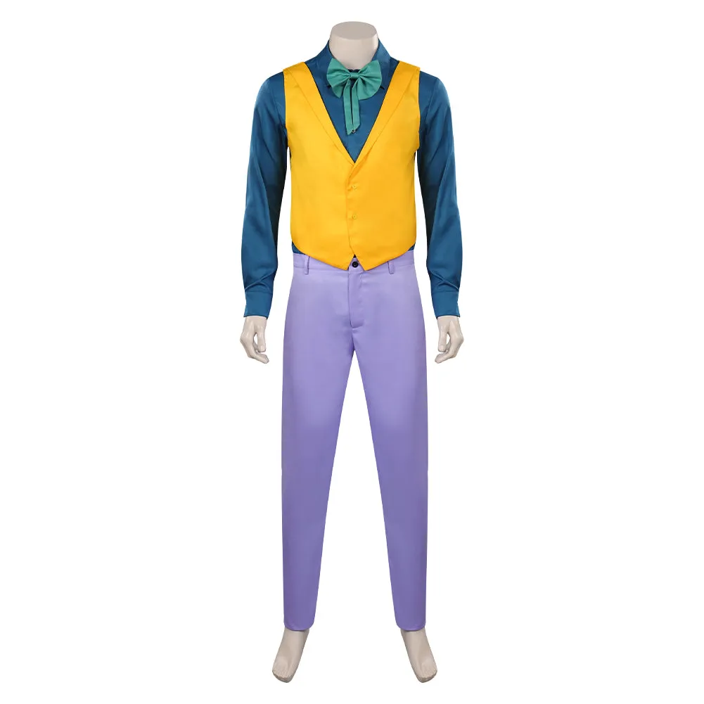 Harley Quinn Clown Cosplay Purple Costume Outfits Halloween Carnival Suit