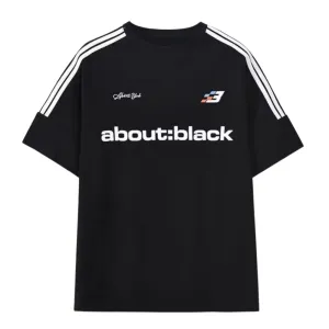 Hip hop Crew Neck About Black T-shirt