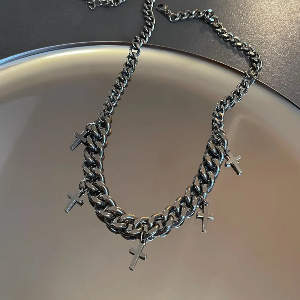 Hip Hop Cross Pendant Necklace