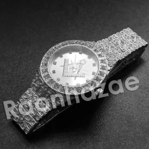 Hip Hop Freemason Silver Nugget Watch