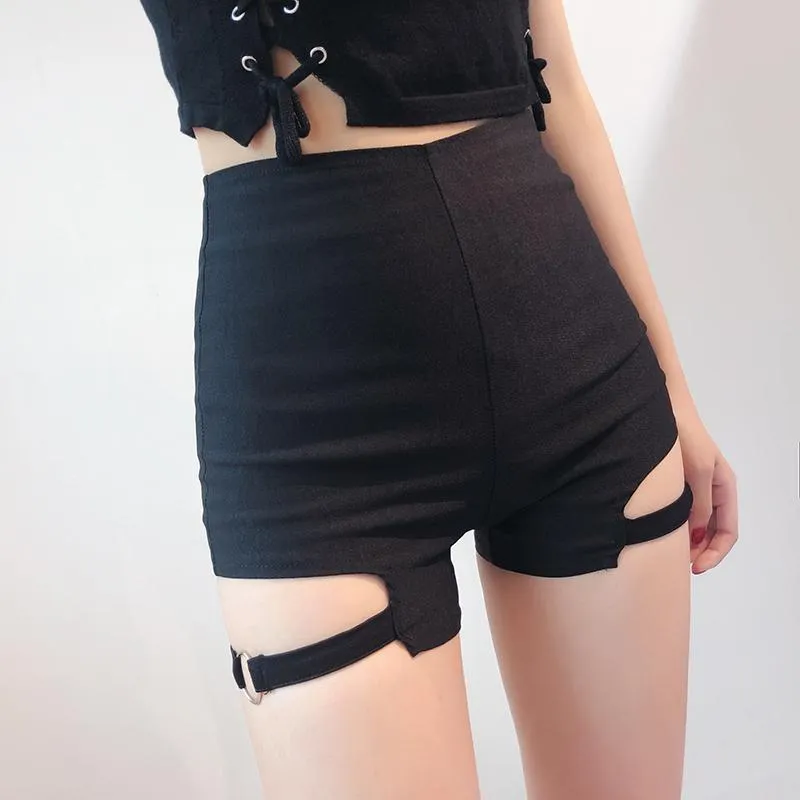 Hip Hop Irregular Plaid Skirt yc20946