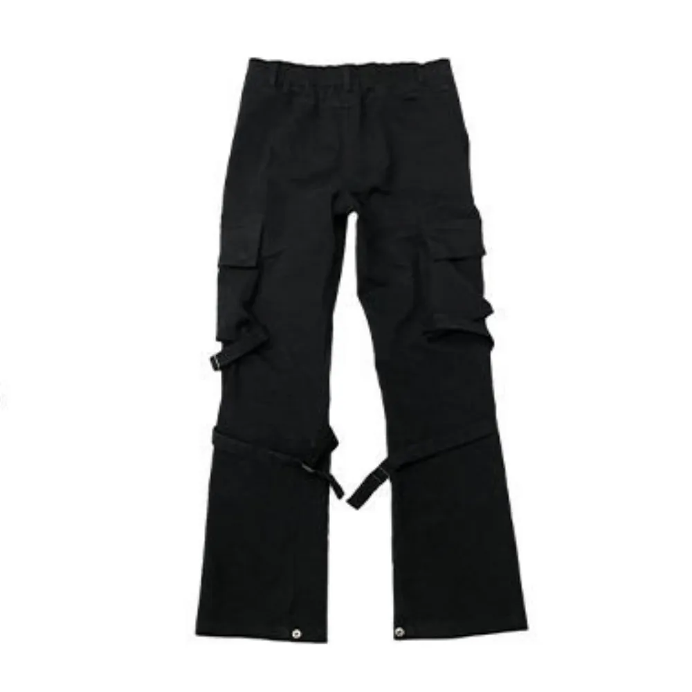 Hip Hop Solid Zip Jeans