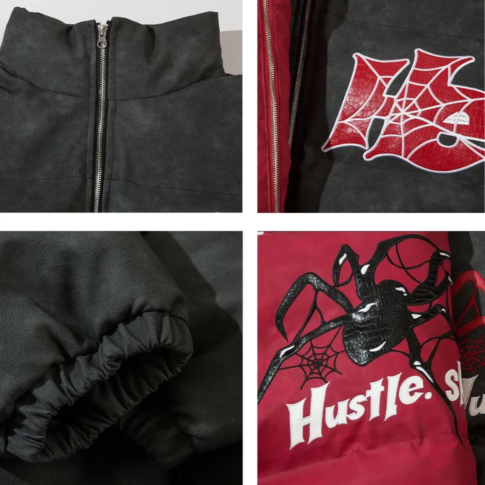 Hip Hop Spider Embroidery Coat