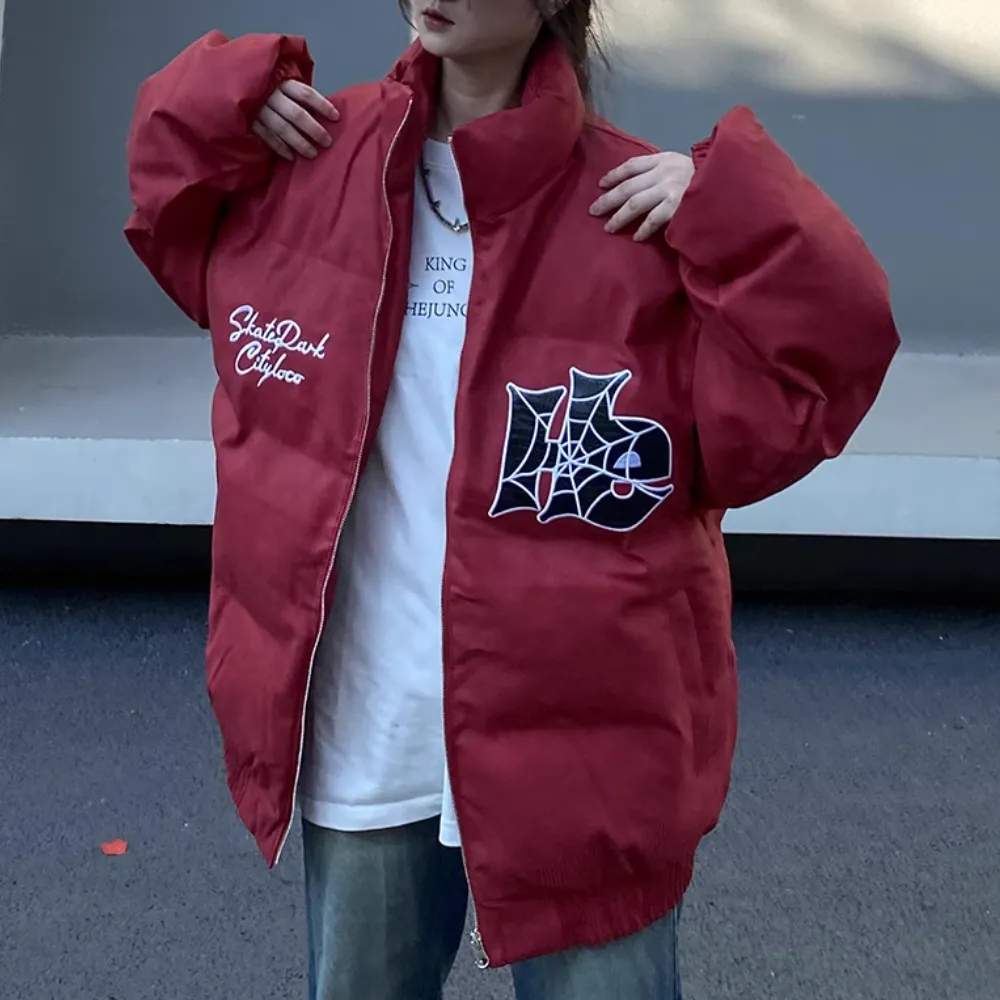 Hip Hop Spider Embroidery Coat