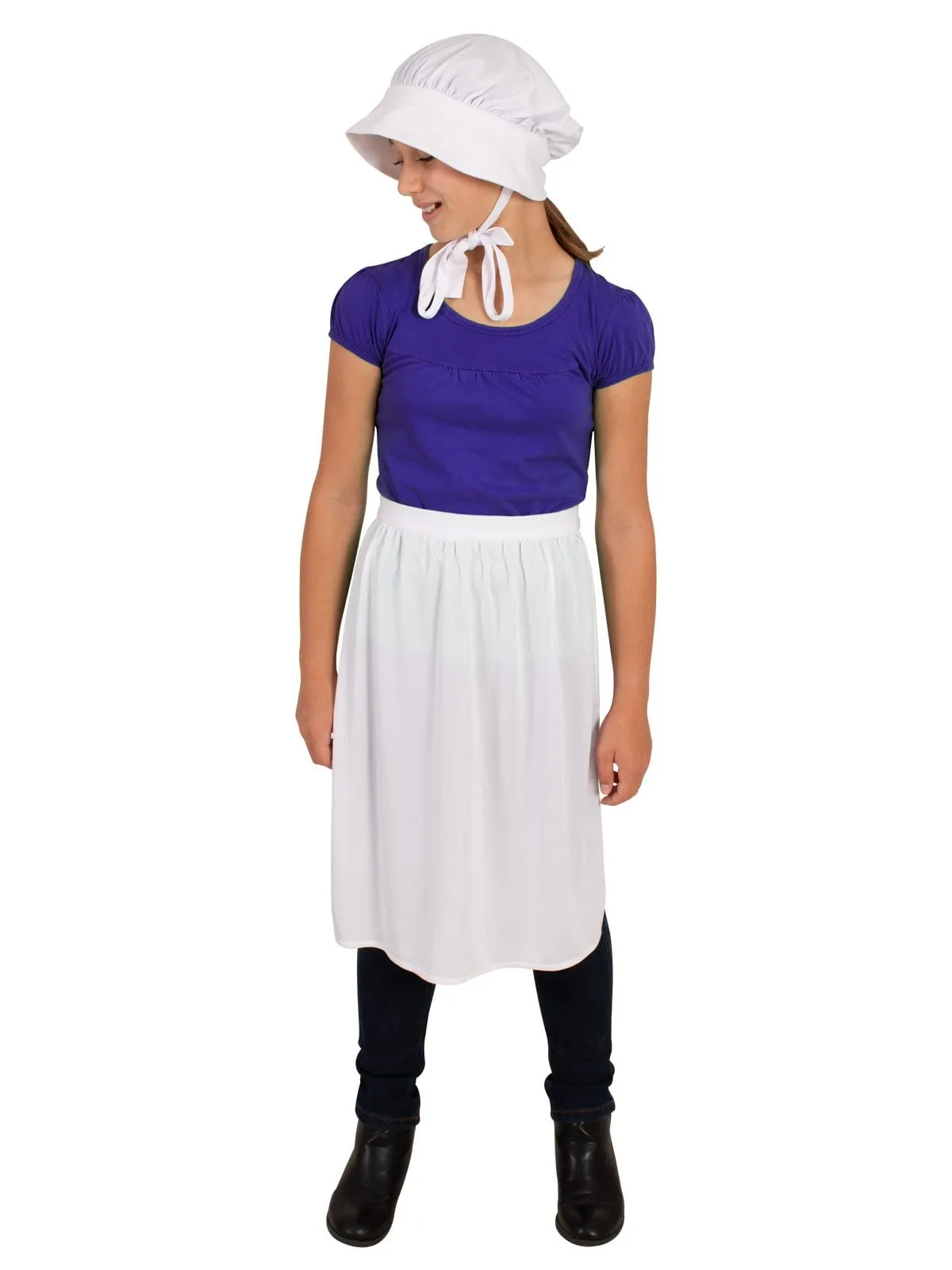 Historical Bonnet and Apron Set for Children