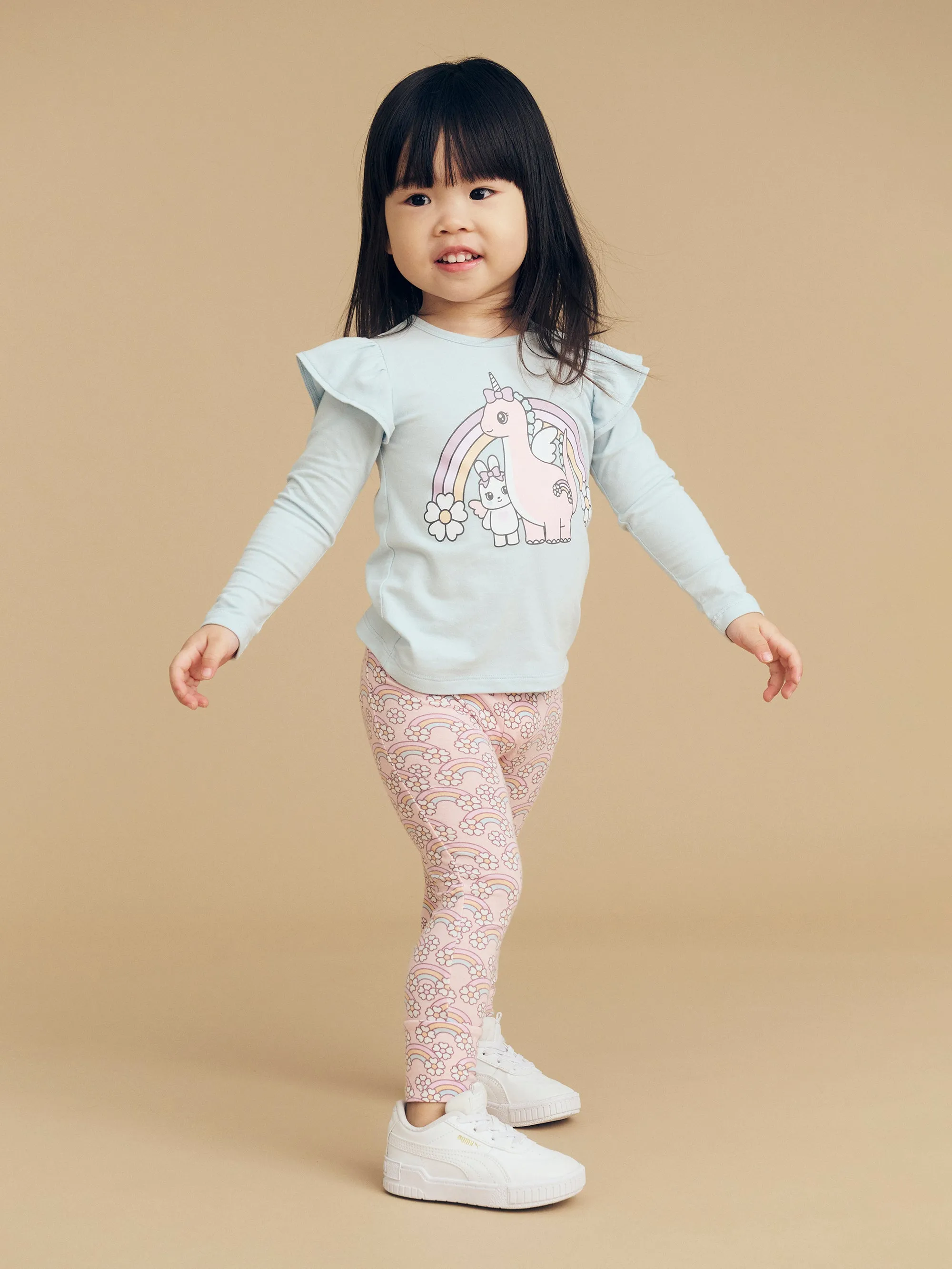 Huxbaby Enchanted Friends Frill Top