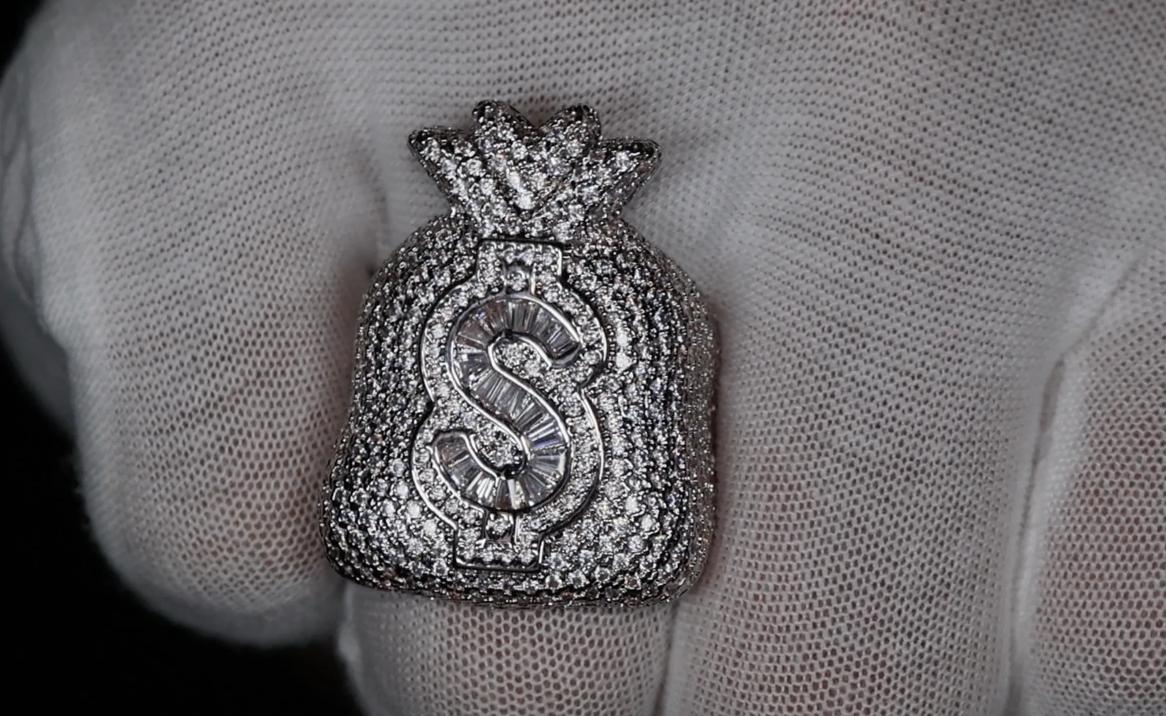 Iced Out Ring, Mens Big Iced Out Ring, Mens Diamond Hip Hop Ring