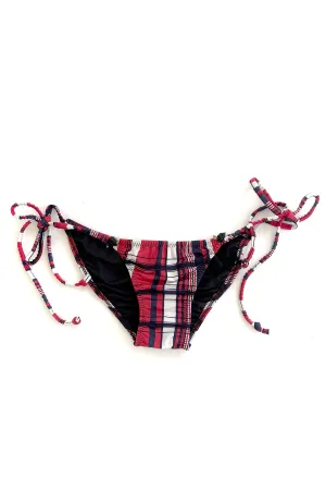 In Heroes We Trust x Clare Bare Eventide String Bikini Bottom in Plaid