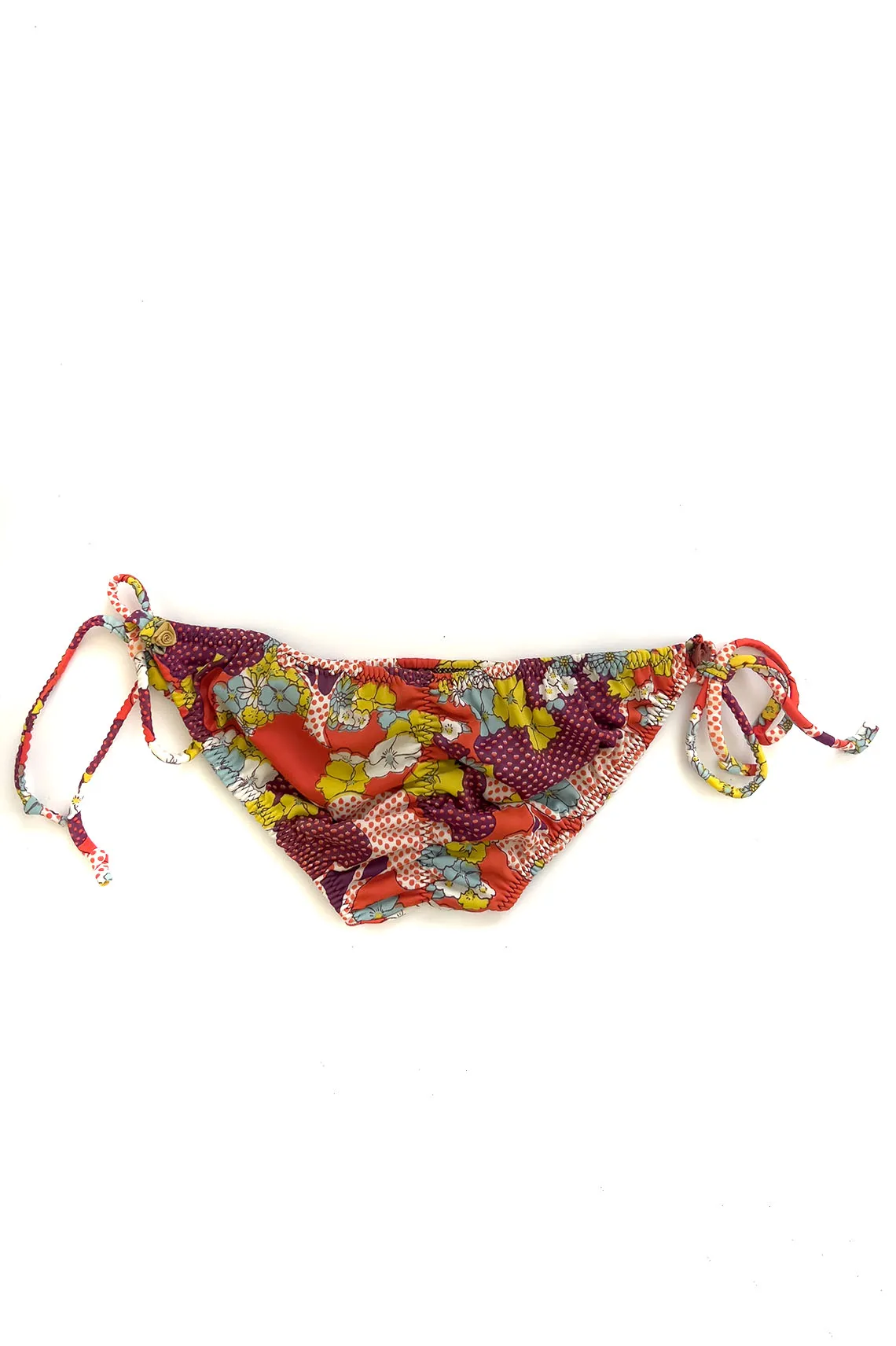 In Heroes We Trust x Clare Bare Eventide String Bikini Bottom in Red Floral
