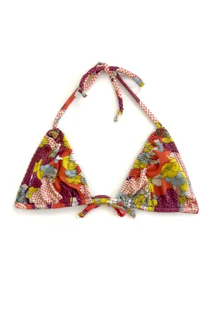 In Heroes We Trust x Clare Bare Eventide String Bikini Top in Red Floral
