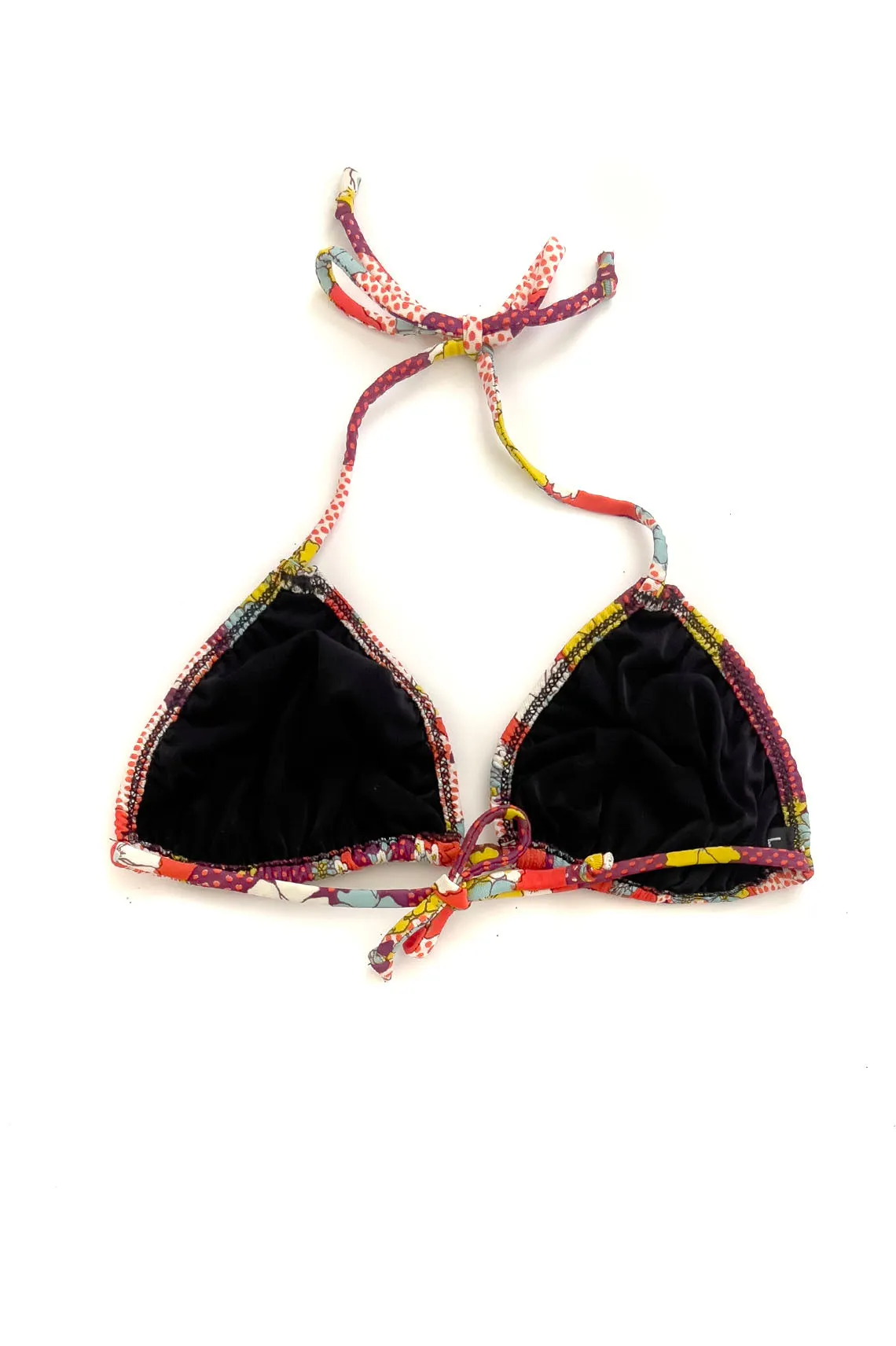 In Heroes We Trust x Clare Bare Eventide String Bikini Top in Red Floral