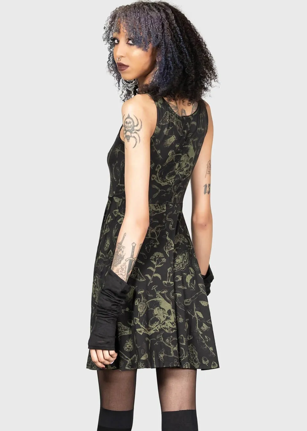 Killstar Leslynn 60's Babydoll Dress Black