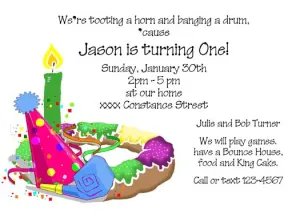 KING CAKE BIRTHDAY CUSTOM INVITATION