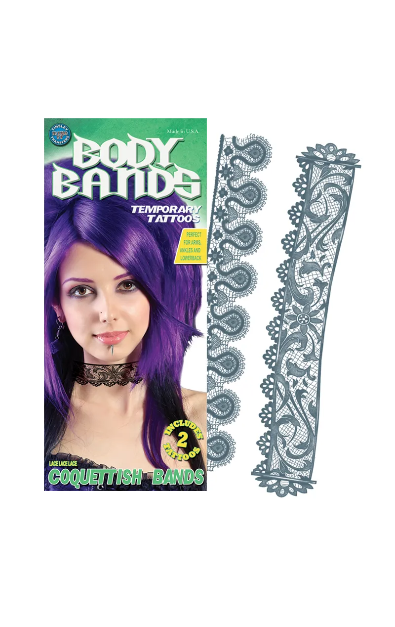 Lace Body Band Temporary Tattoo