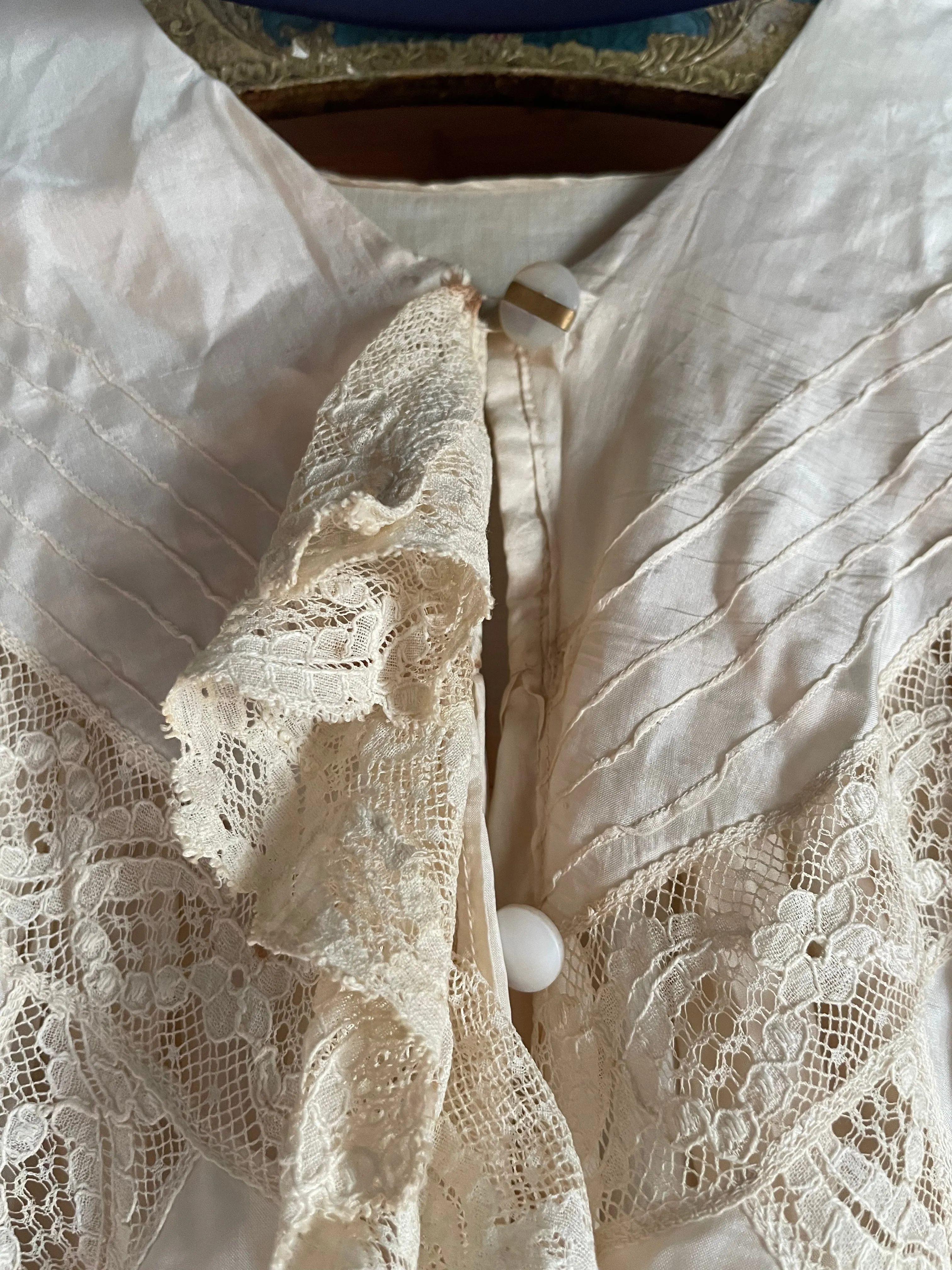 Late 1800s Silk Belle Epoque Peignoir