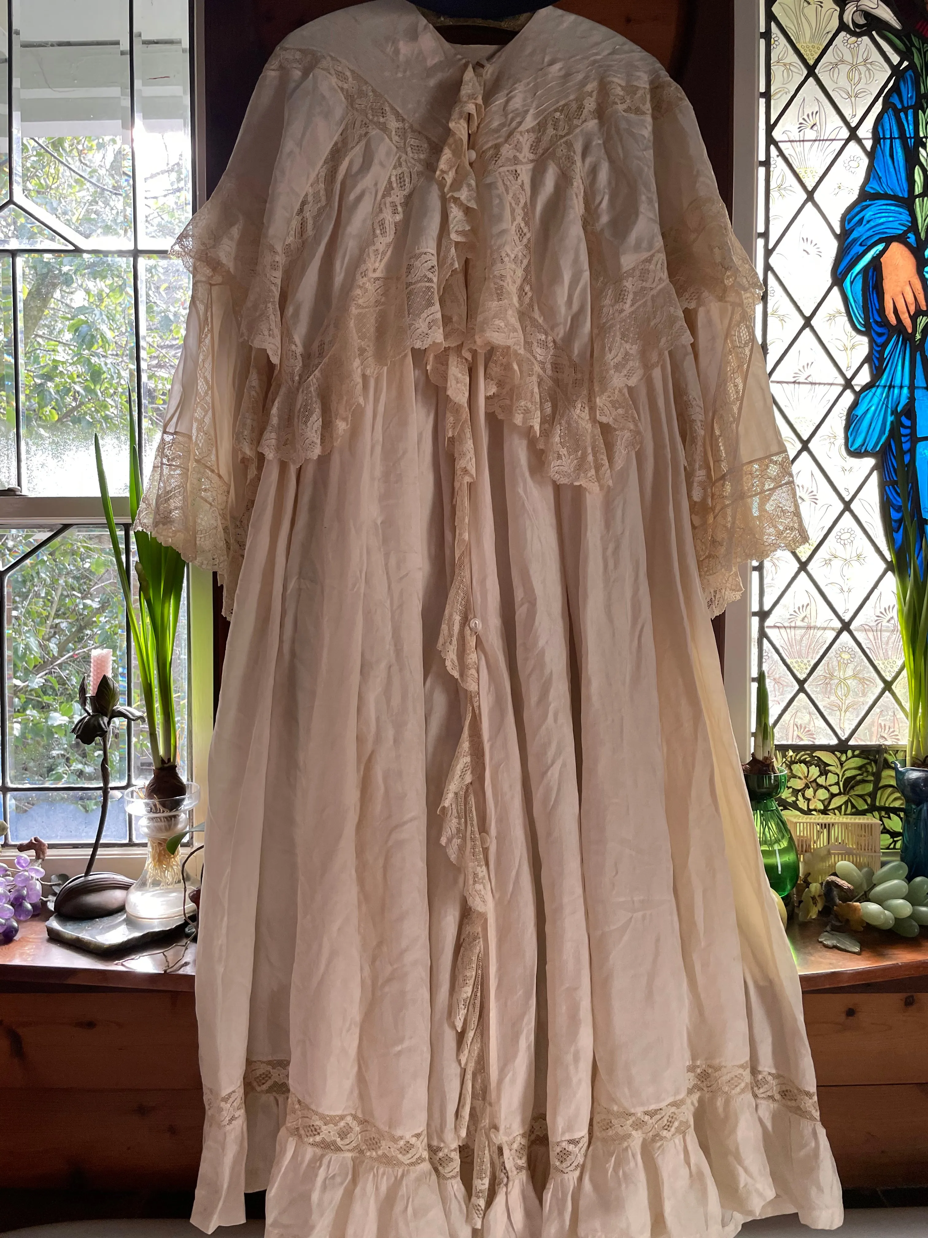 Late 1800s Silk Belle Epoque Peignoir