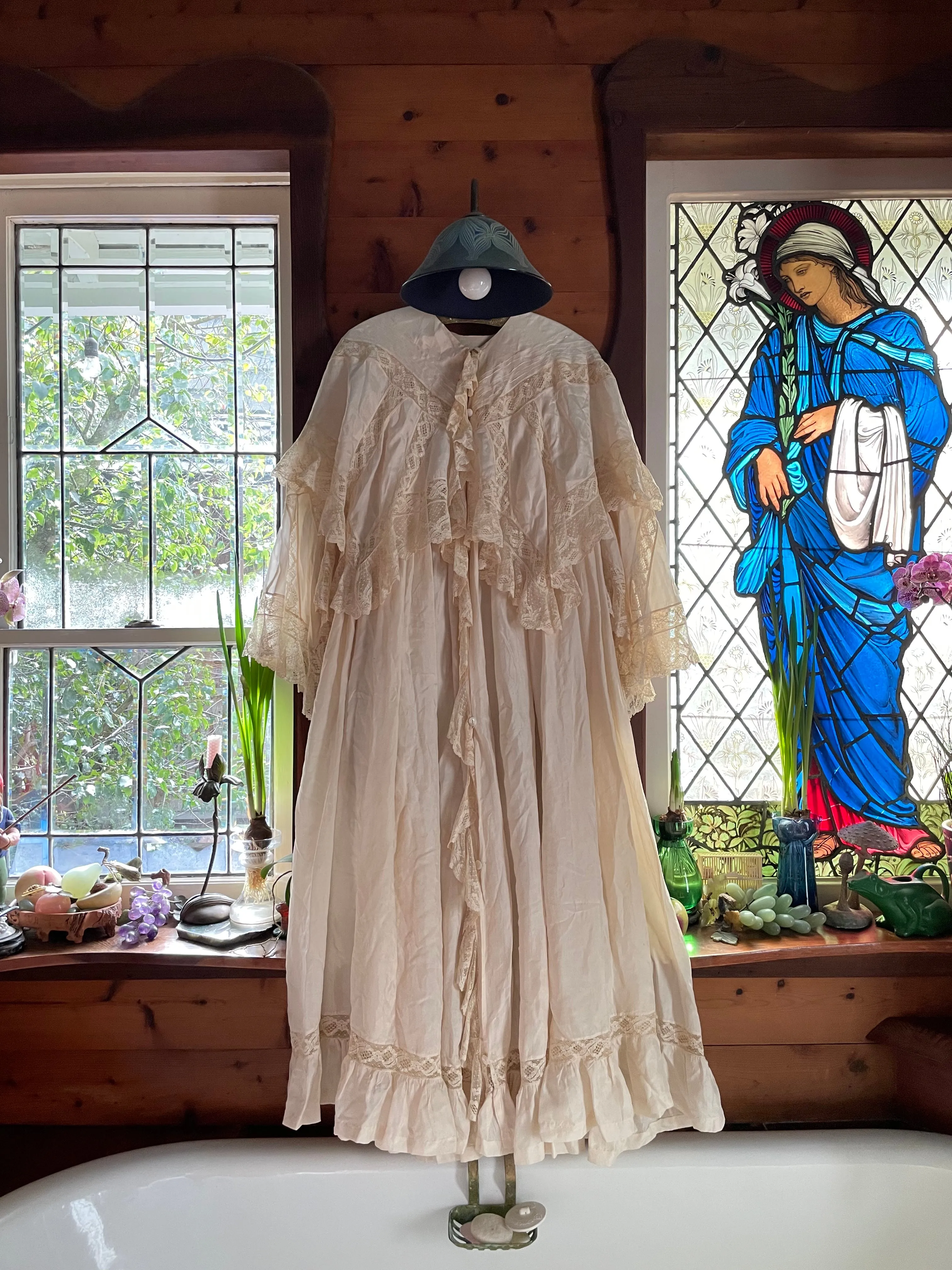 Late 1800s Silk Belle Epoque Peignoir