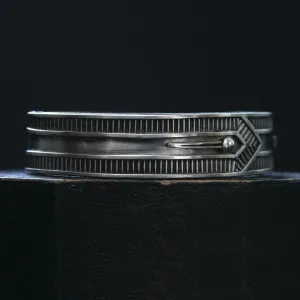 Late Victorian Sterling Shirt Cuff Bangle