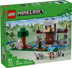 LEGO® Minecraft® The Wolf Stronghold Fortress Playset Gift, Skeleton Explorer Toy 21261
