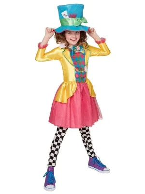 Mad Hatter Girls Deluxe Costume