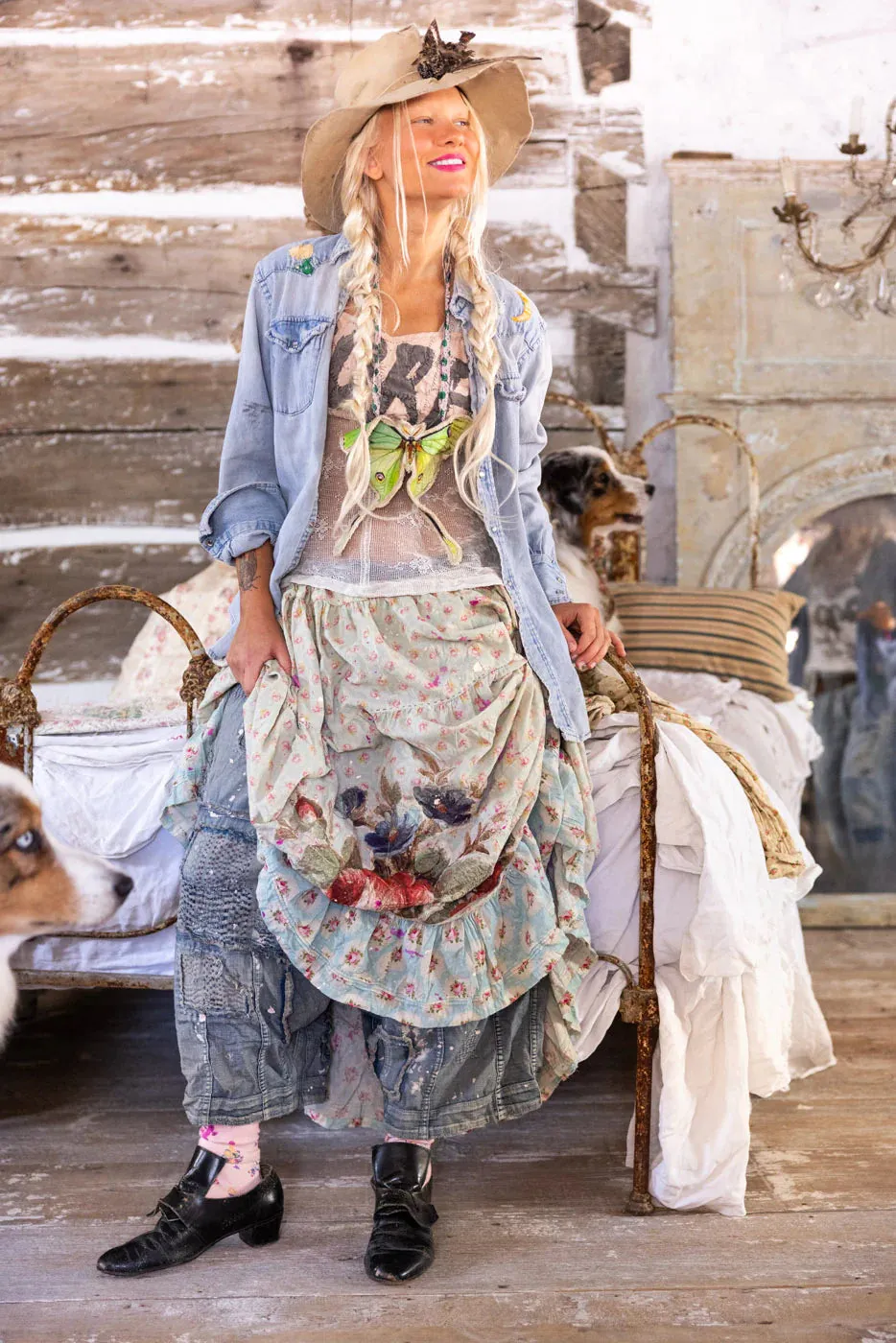 Magnolia Pearl Applique Friendship Skirt