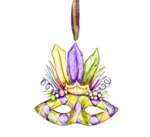Mardi Gras Carnival Mask Acrylic Ornament