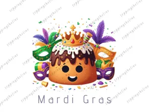 Mardi Gras, Png Sublimation Design, Happy Mardi Gras Png, Black Girl Art, Mardi Gras Carnival Png, Digital Download