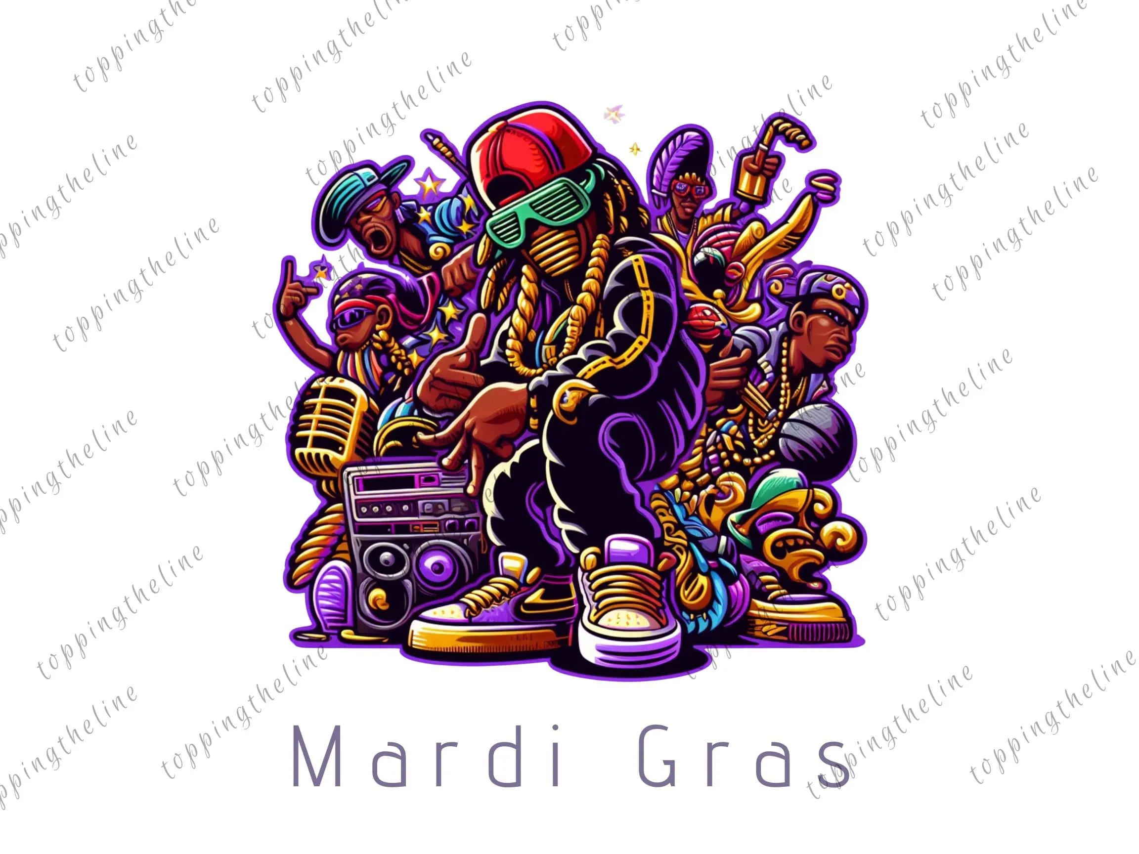 Mardi Gras, Png Sublimation Design, Happy Mardi Gras Png, Black Girl Art, Mardi Gras Carnival Png, Digital Download