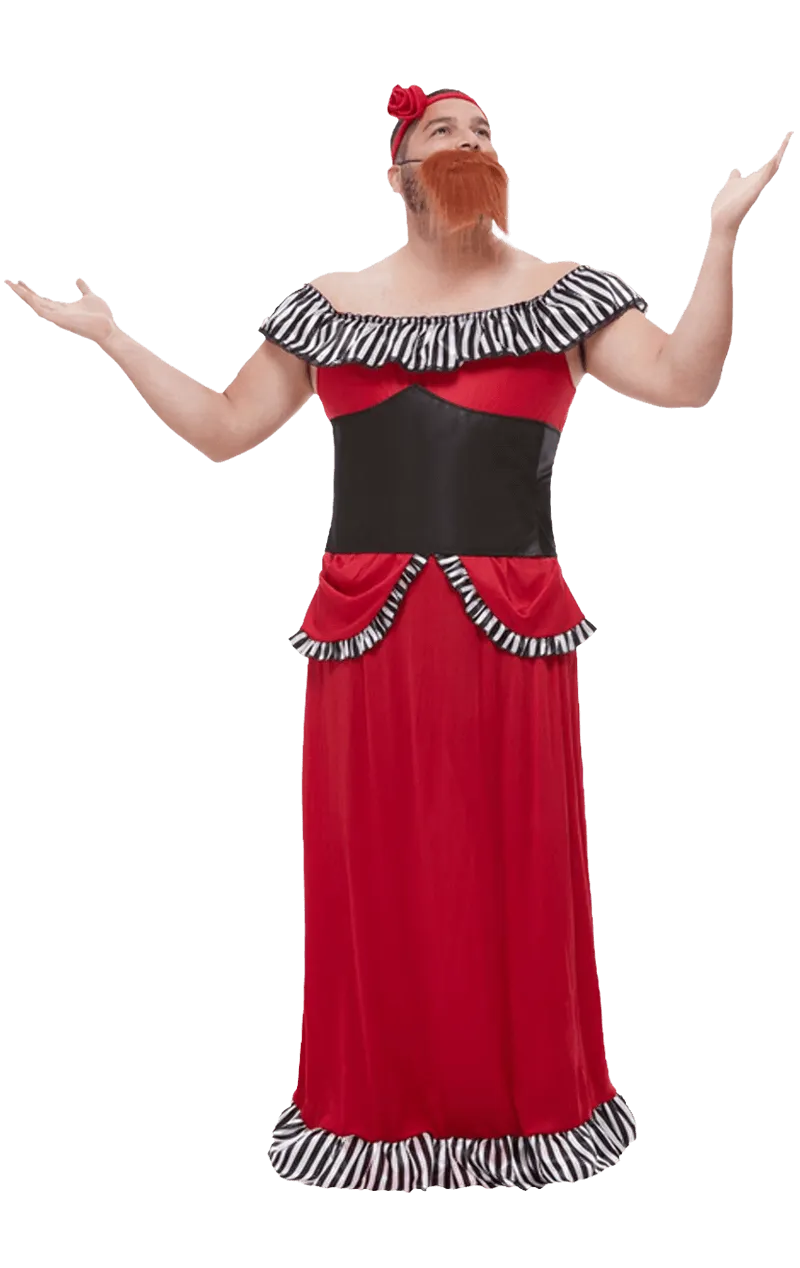 Mens Bearded Lady Costume